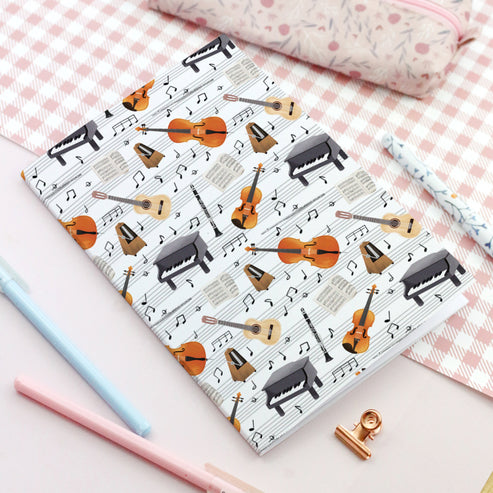 Carnet Musique pages blanches A5