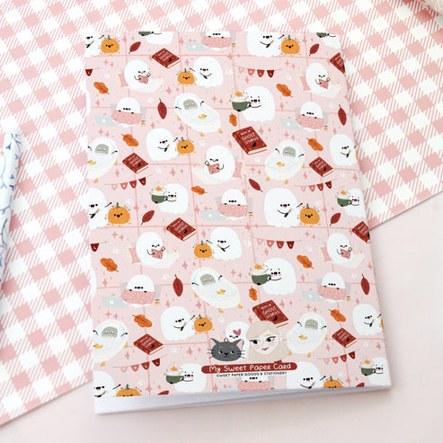 Carnet Ghost Cozy Fall Day ligné A5