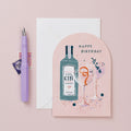 Carte Happy Birthday Gin