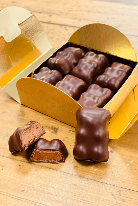 ourson guimauve gourmand chocolat équitable