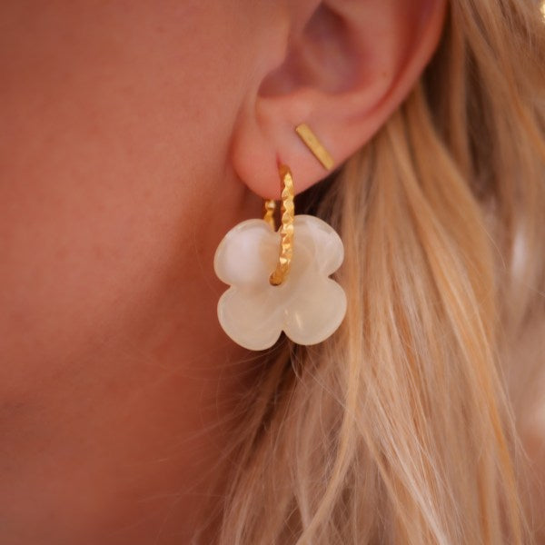 Boucles d'oreilles Isia Nacre