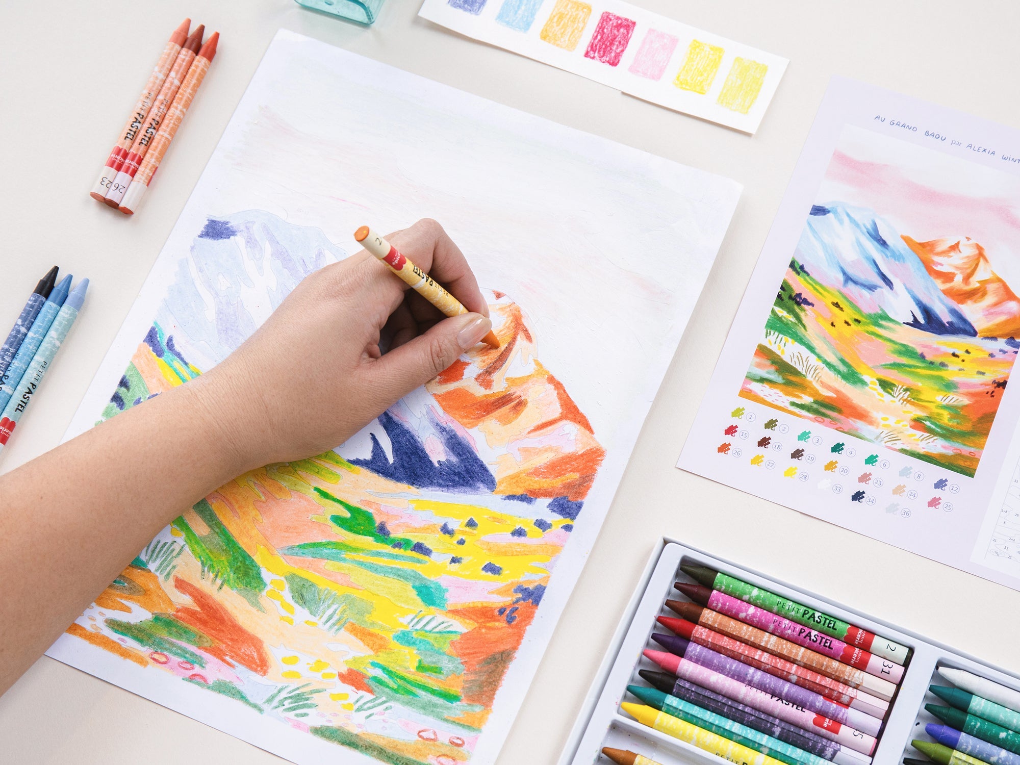 Coffret pastel au numéro Au Grand Baoü