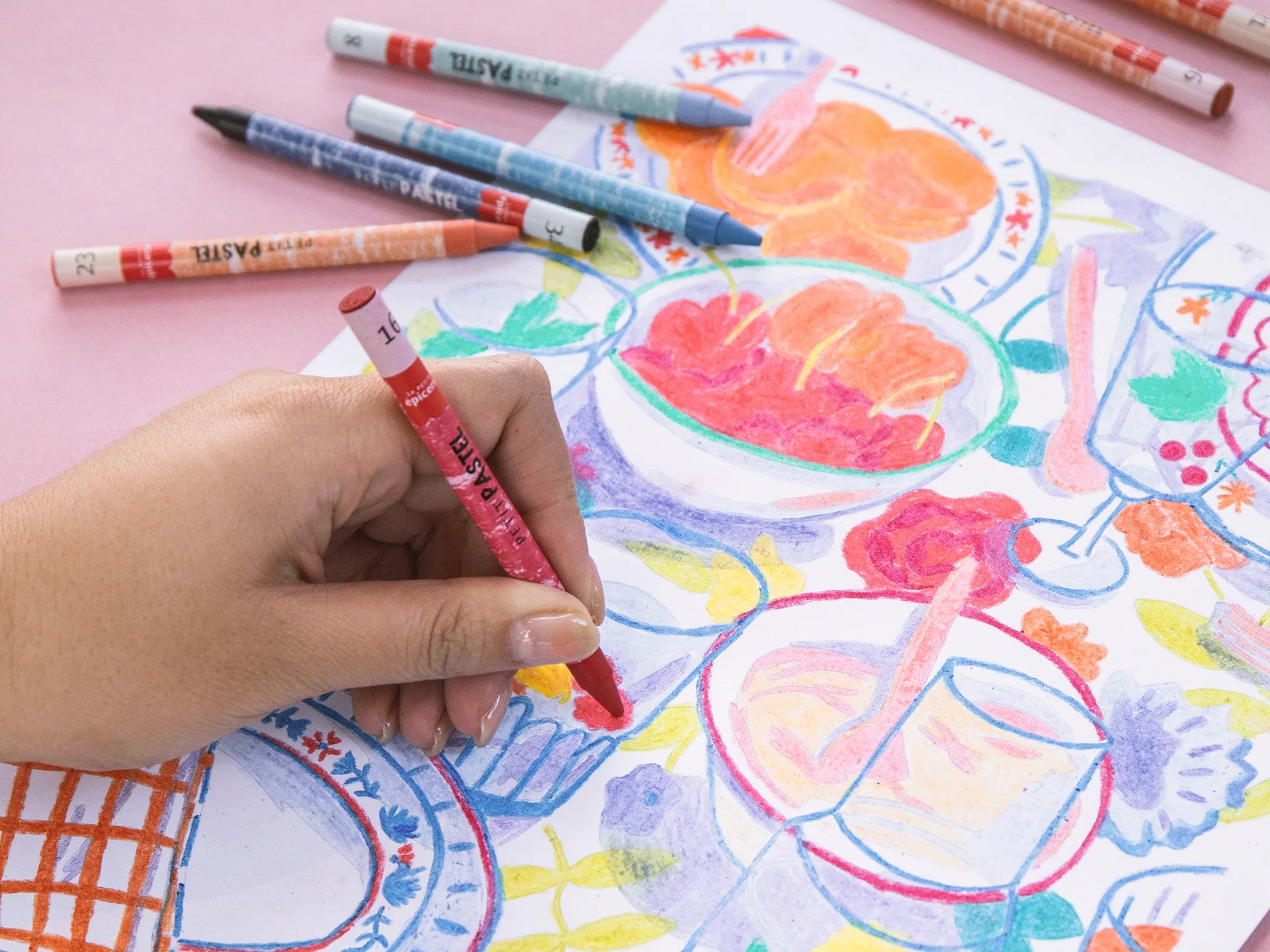 Coffret pastel au numéro Comme un dimanche