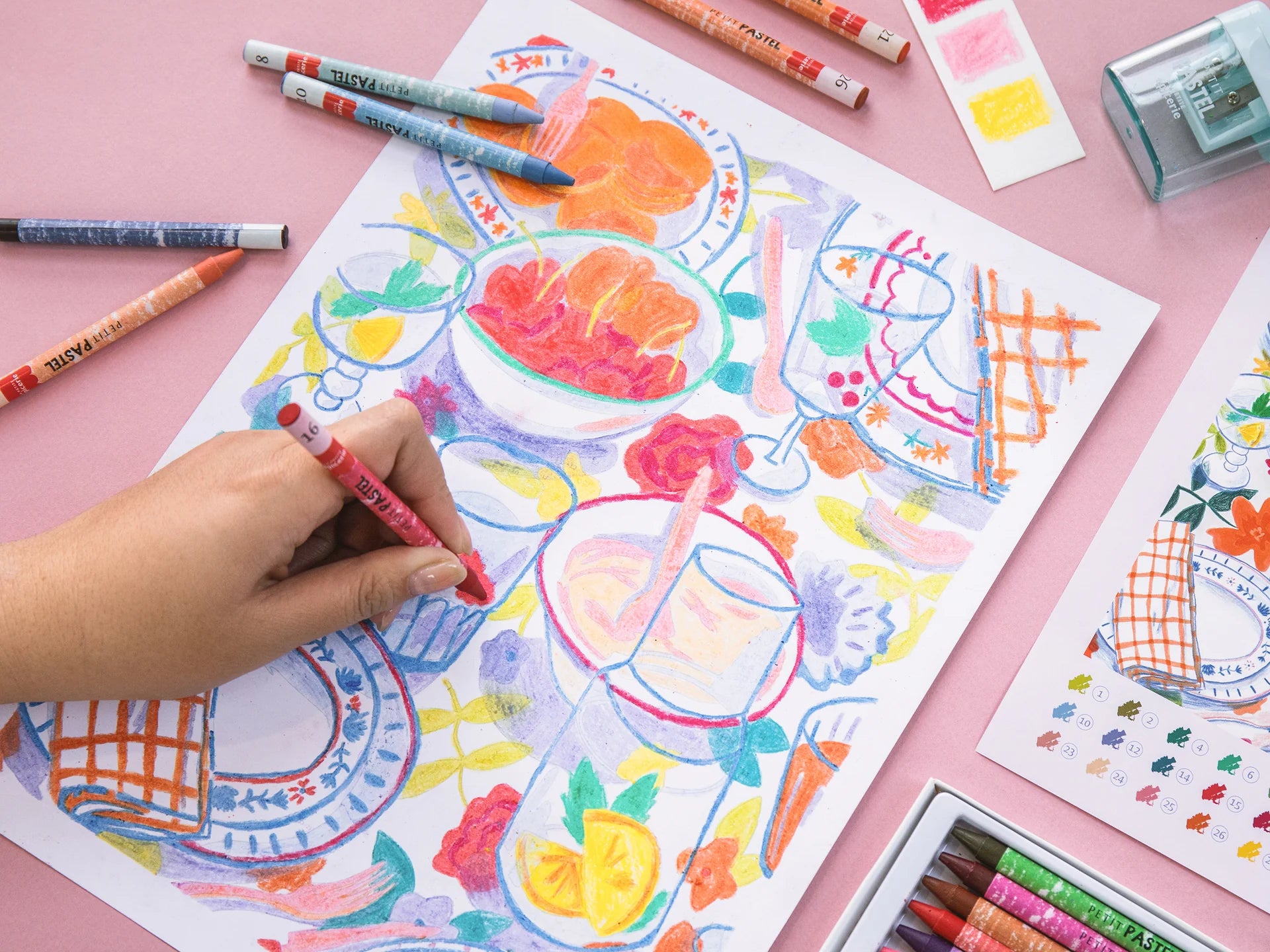 Coffret pastel au numéro Comme un dimanche