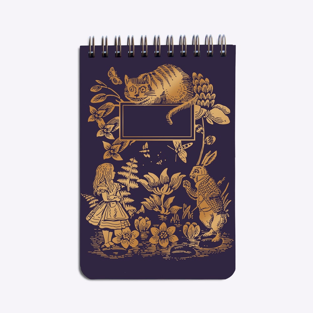 Small purple Wonderland notepad