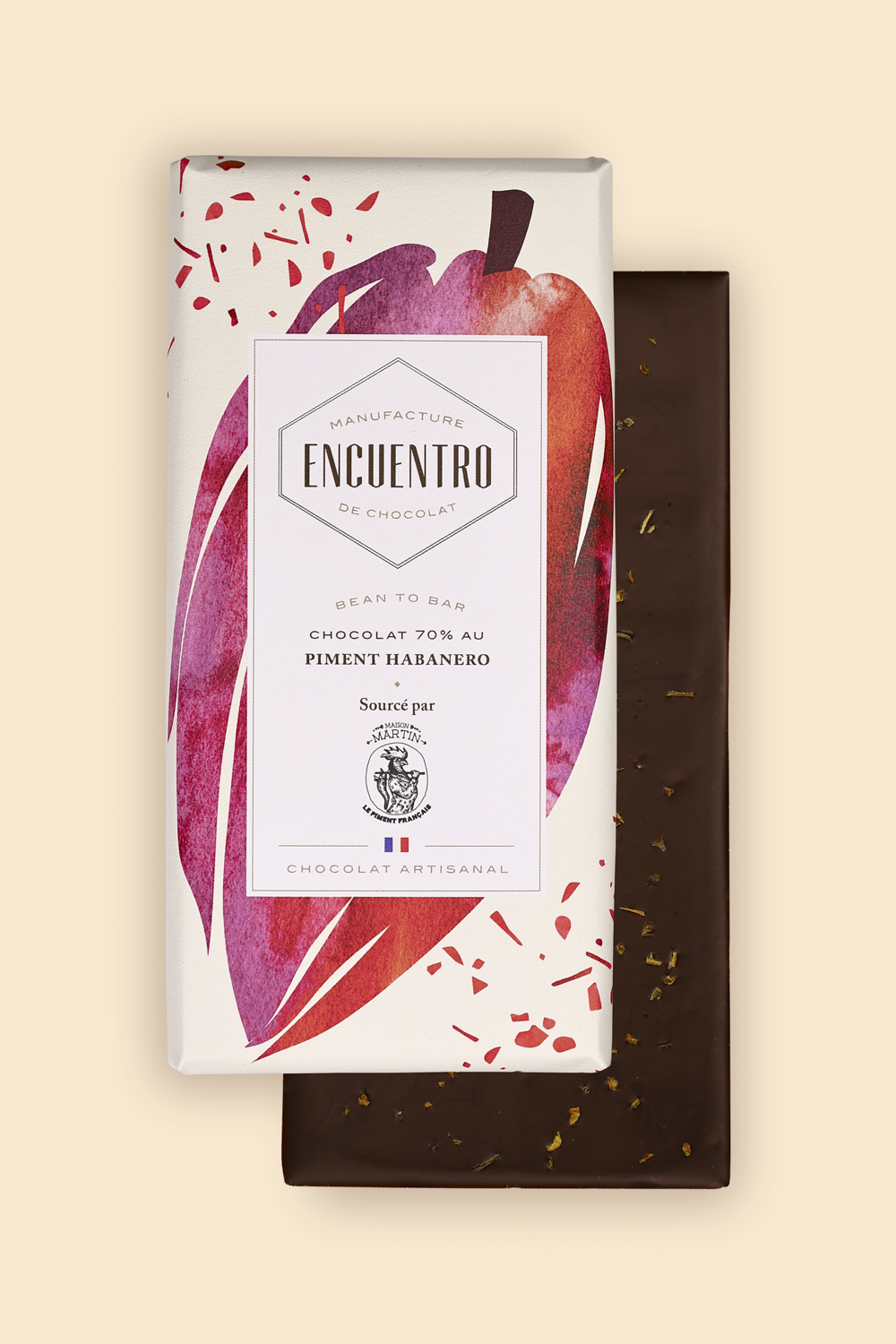 Tablette 70% Mexique au Piment