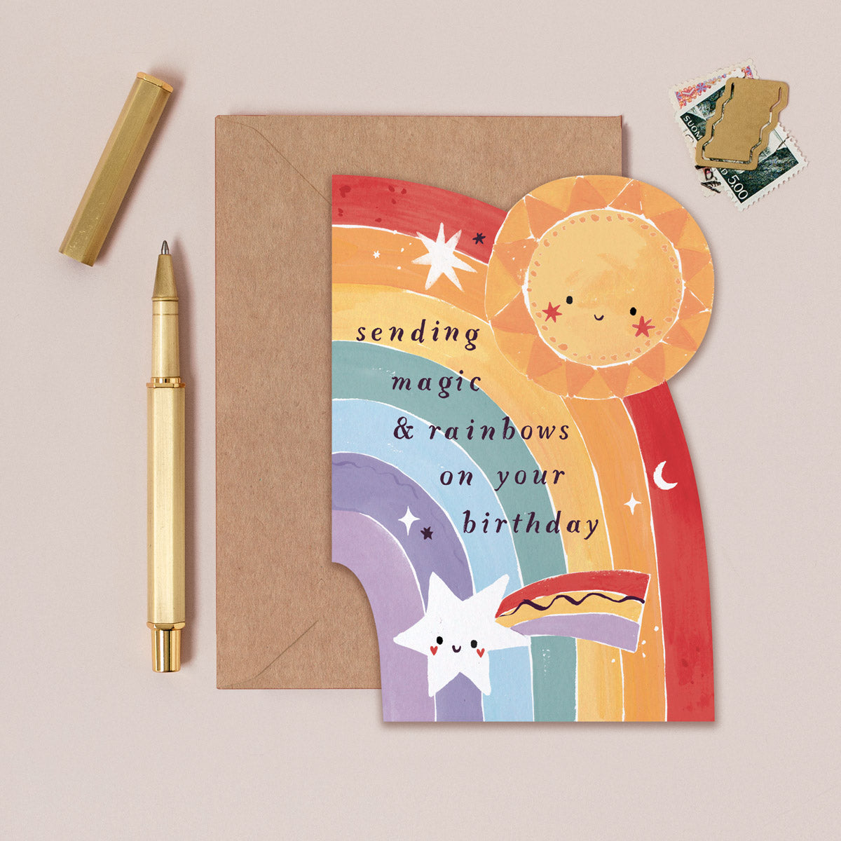 Carte anniversaire arc-en-ciel Sister Paper Co.