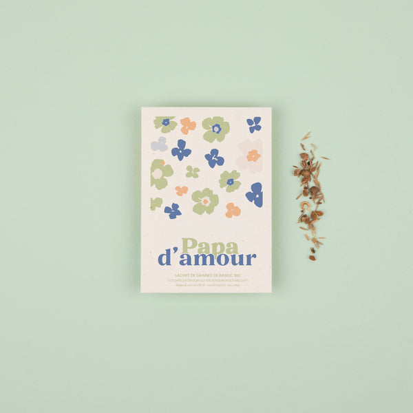Sachet de graines avec message