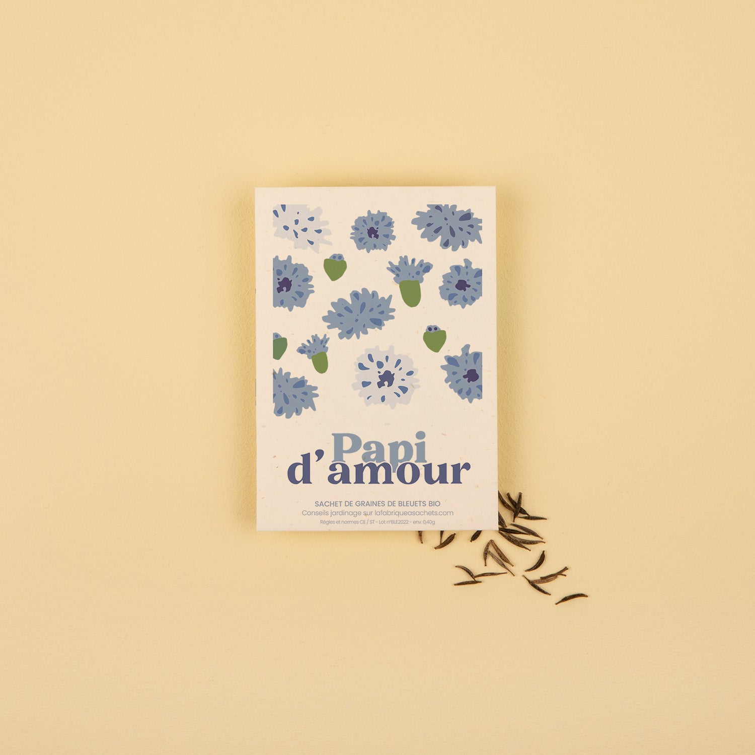 Sachet de graines avec message