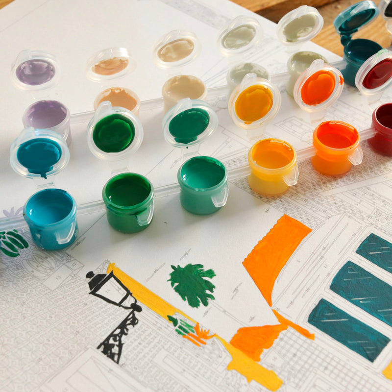 Coffret Peinture Au Numéro - Lisbon Tram par Vero Illustrates