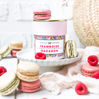 Macarrones de gelatina y frambuesa