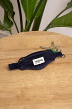 Porte-clés Côme Velours Marine