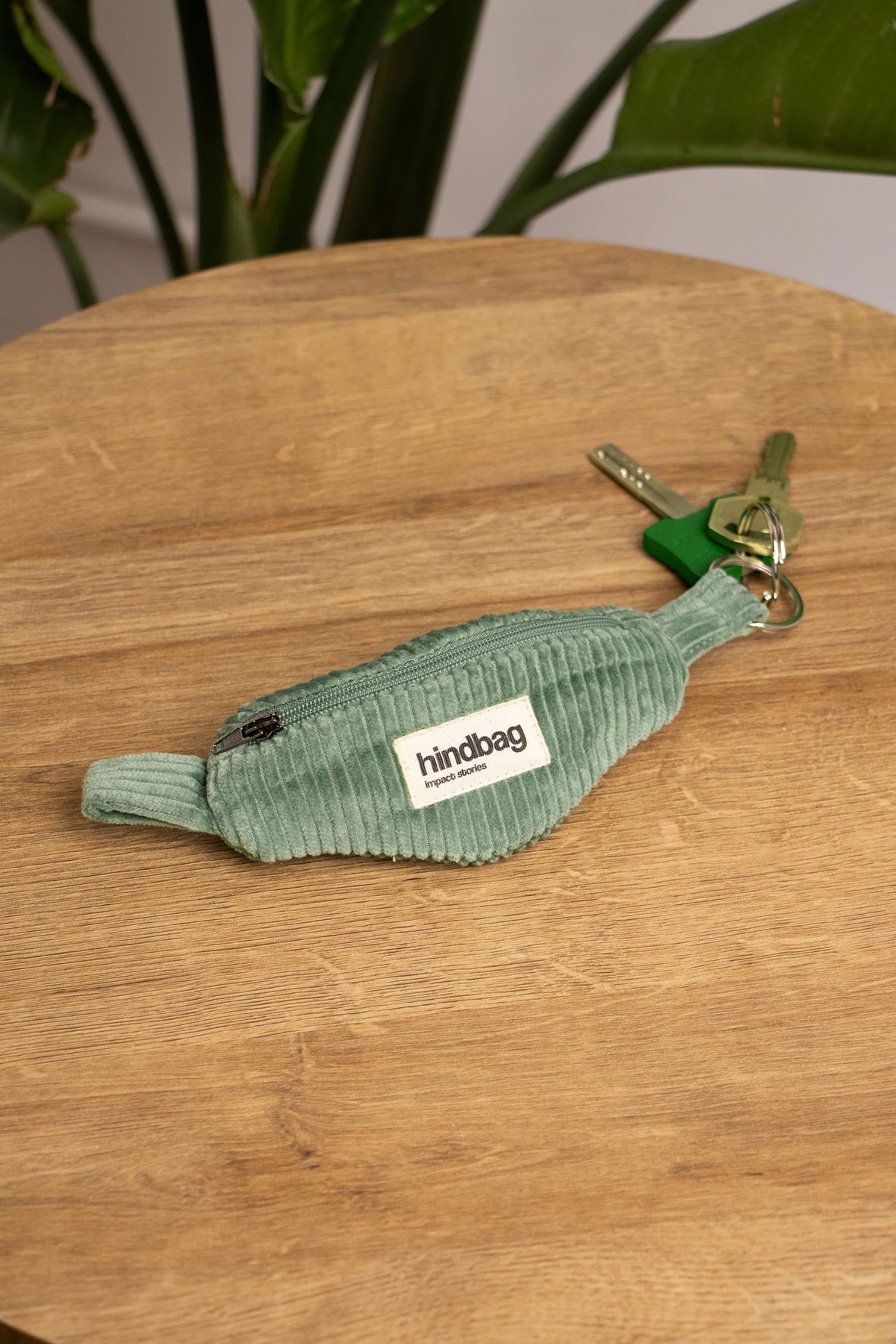 Porte-clés Côme Velours Vert d'eau