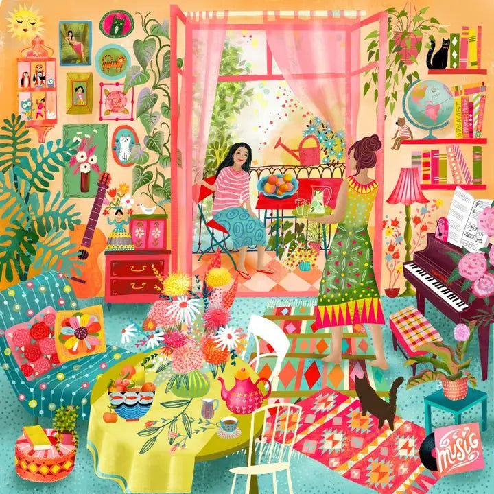 Puzzle Balcony Music Room Carré - 1000 Pièces