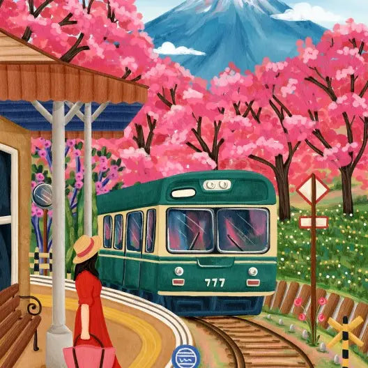 Puzzle Fuji Blossoms