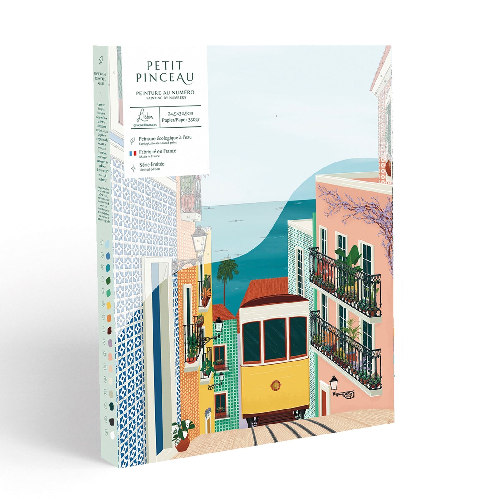 Coffret Peinture Au Numéro - Lisbon Tram par Vero Illustrates