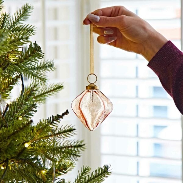 Boule en verre Diamant de Noël