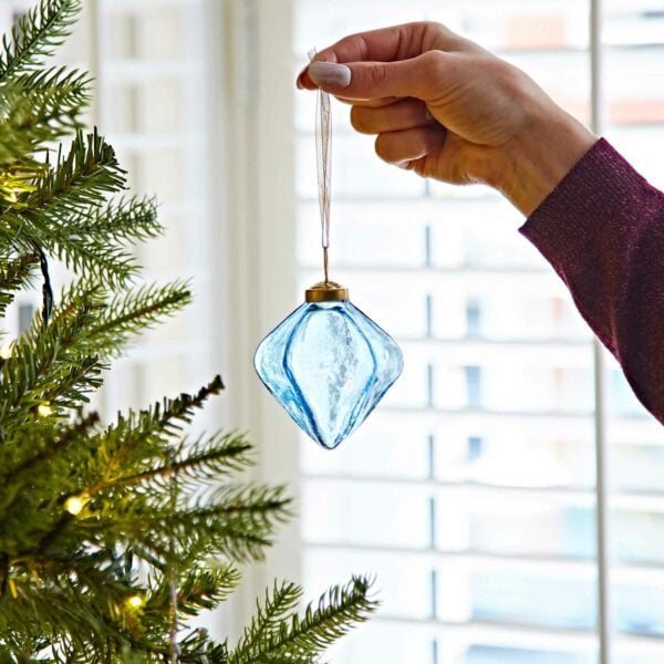 Boule en verre Diamant de Noël