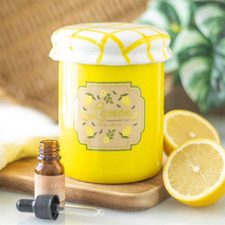 Brûle-parfum Pot de confiture Citron