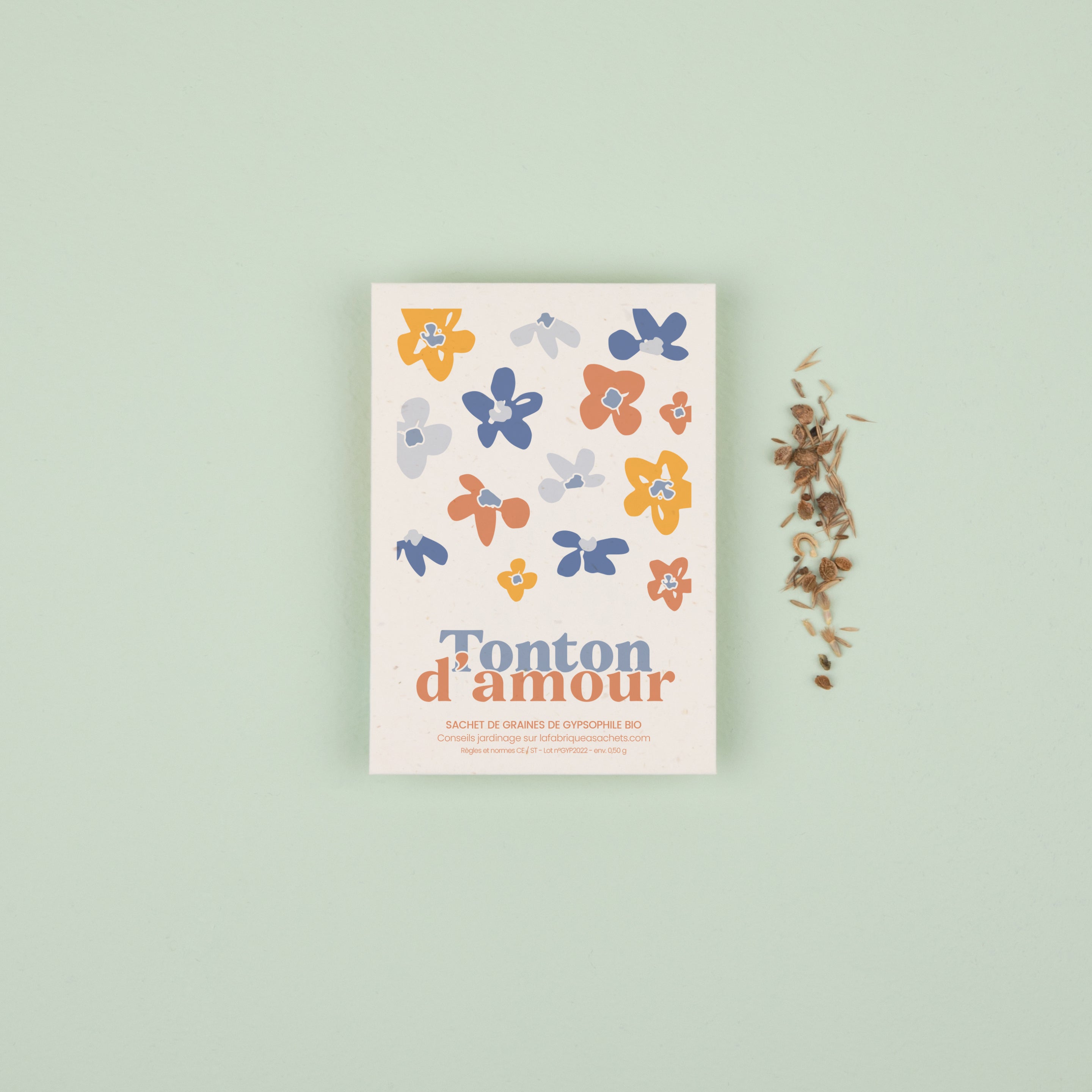 Sachet de graines avec message