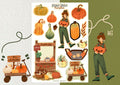 Feuille de stickers Pumpkin