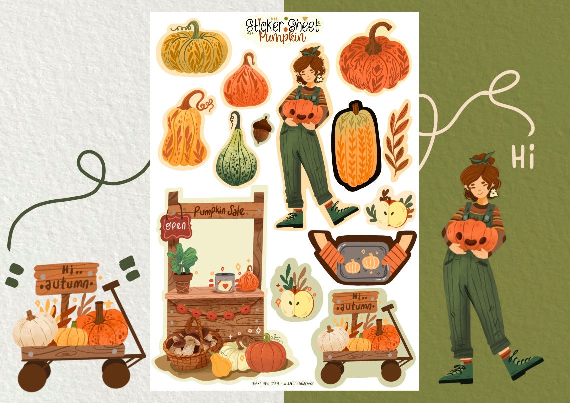 Feuille de stickers Pumpkin