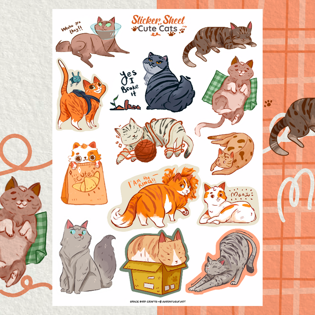Stickers Cute Cats