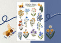 Feuille de stickers Bloom