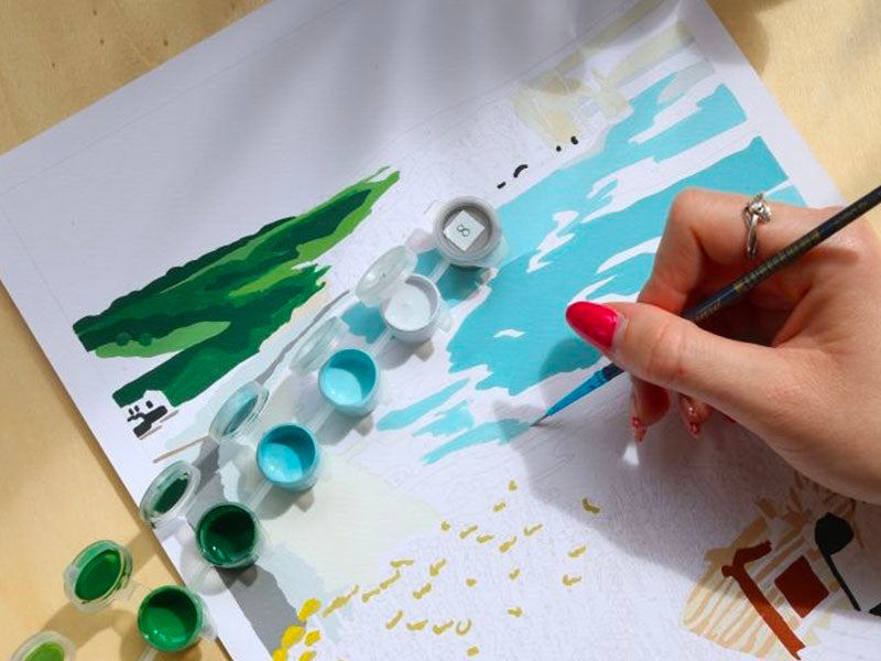 Coffret Peinture Au Numéro - Picnic à Etretat