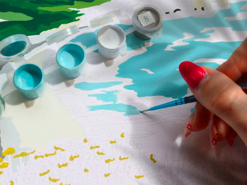Coffret Peinture Au Numéro - Picnic à Etretat