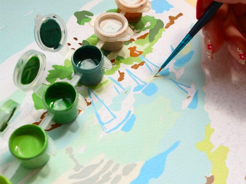 Coffret Peinture Au Numéro - Balade dans les Calanques
