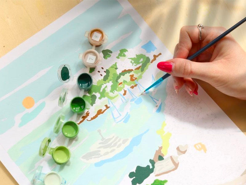 Coffret Peinture Au Numéro - Balade dans les Calanques