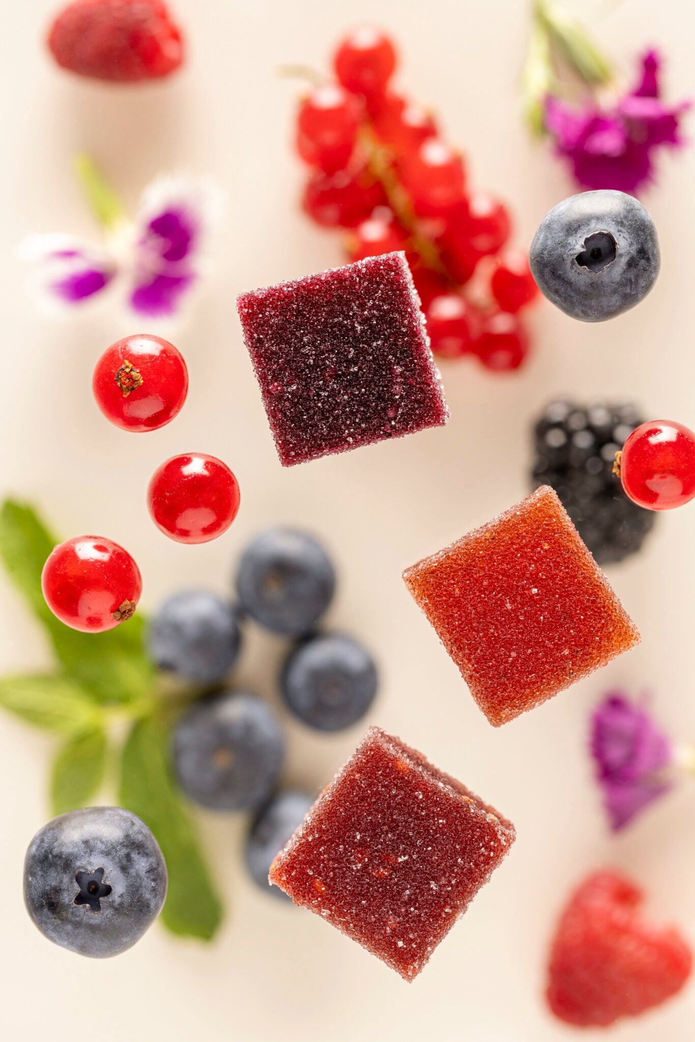 Assortment of red fruit pastes