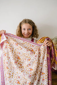Foulard en Coton Folk Story Pétale