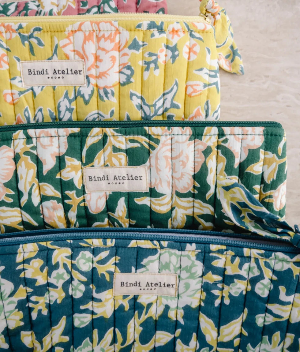Trousse Crayons Bouquet du Matin Lagon