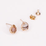 Boucles d'oreilles Yasur Or Agate