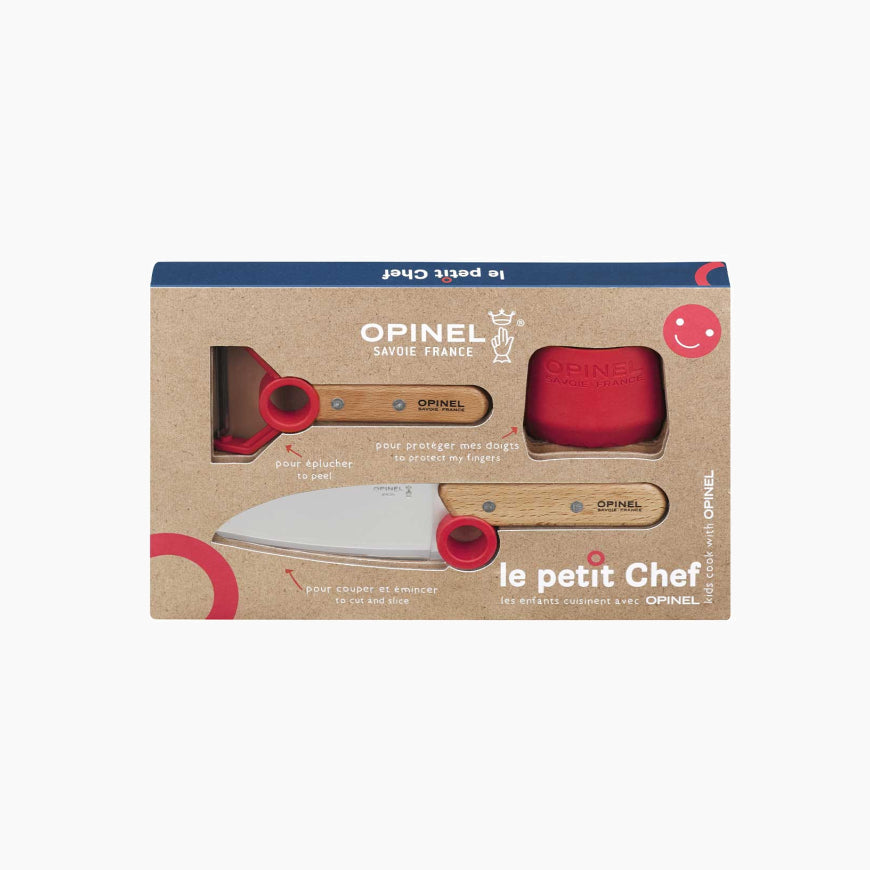 Le bleu Opinel sur les outils Le Petit Chef