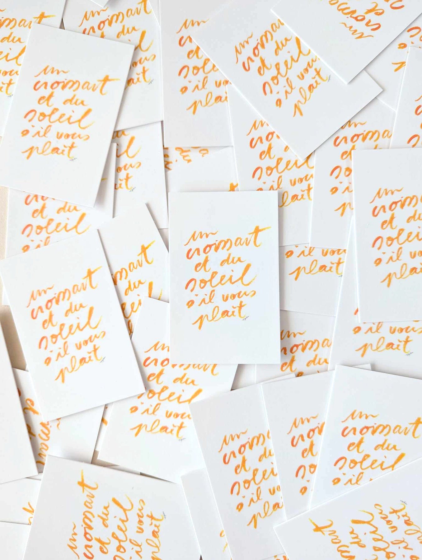 Carte Un croissant et du Soleil