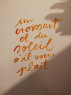 Carte Un croissant et du Soleil