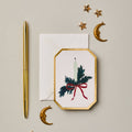 Mini carte Noël bougie botanique