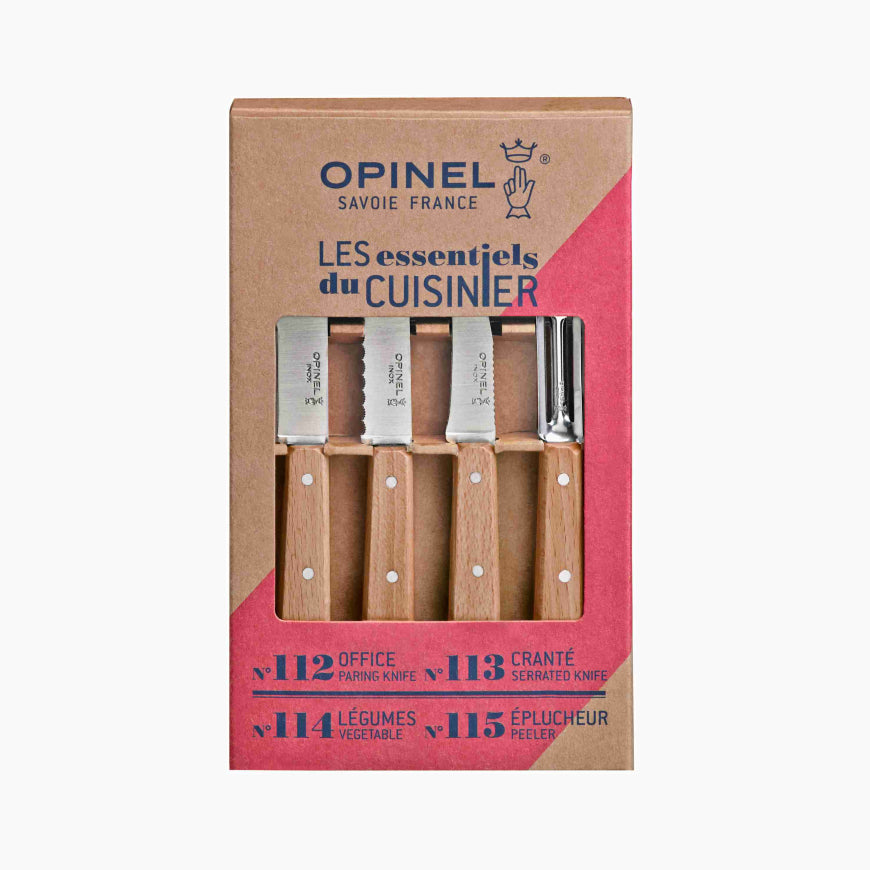 coffret cuisine cadeau intemporel hetre opinel couteaux pour cuisine