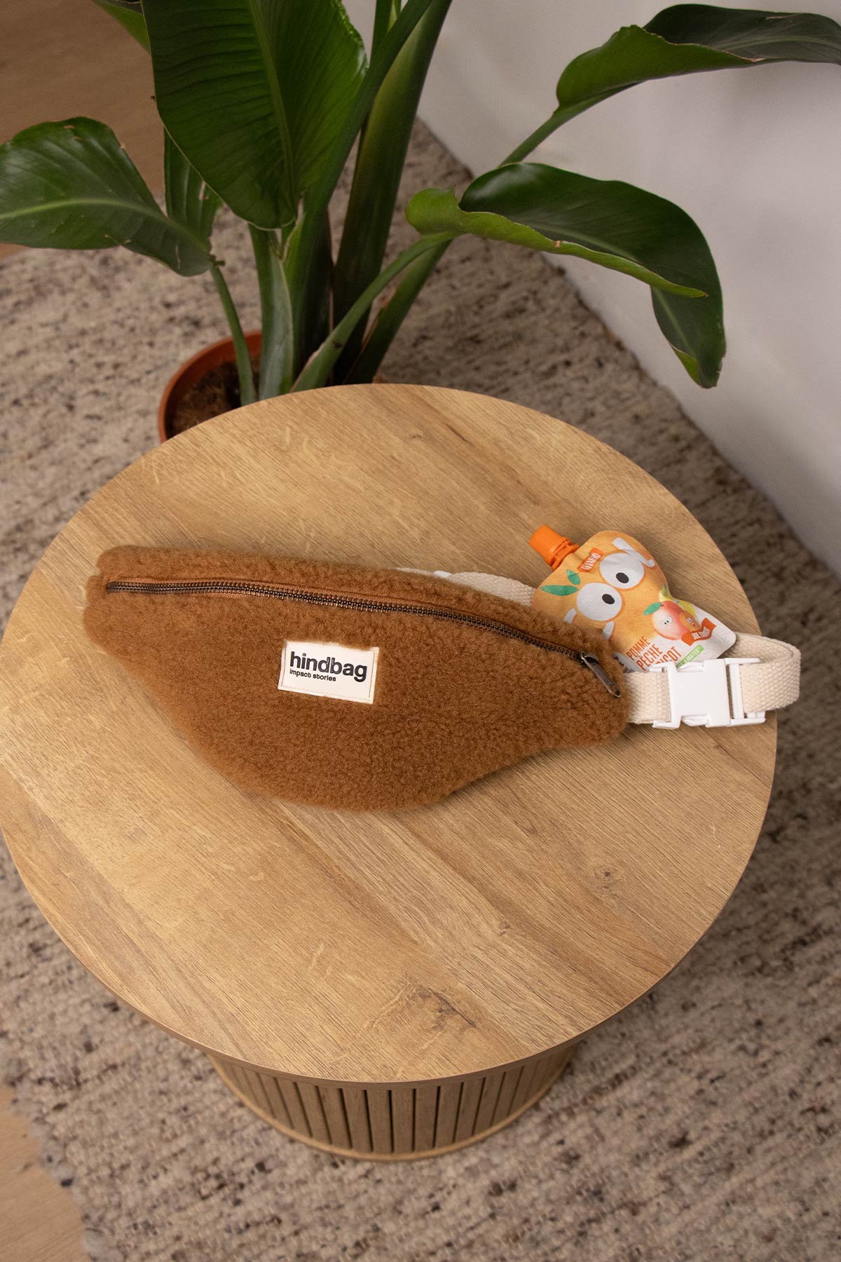 Sac Banane Enfant Augustin - Teddy Brun - Pièce - Hindbag