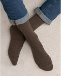 Chaussettes laine cachemire Bleuforêt coloris Terre