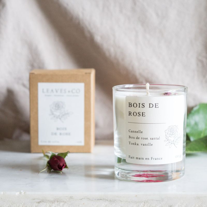 Vela de palo de rosa