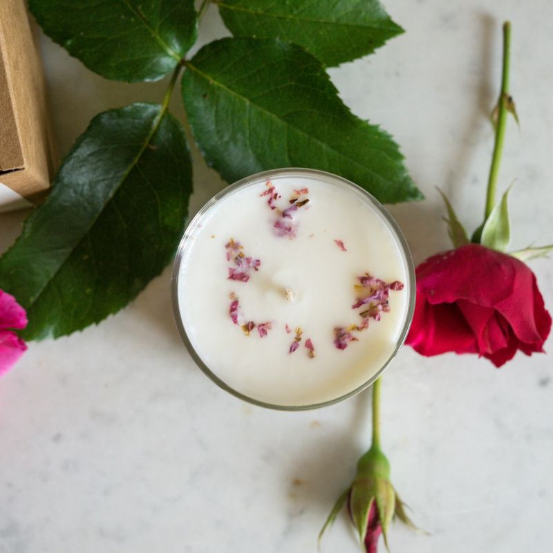Vela de palo de rosa