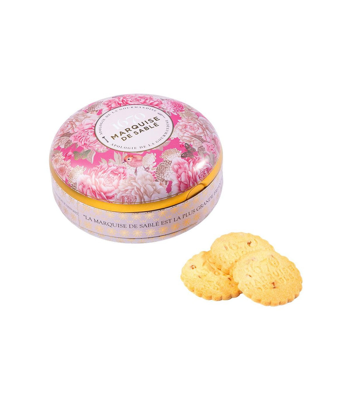 Boîte ronde Écrin Trésor - Sablés pépites d'abricot