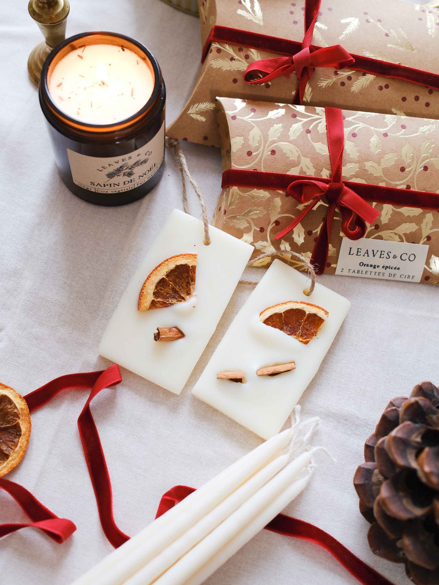 Tablette de cire parfumée Orange épicée