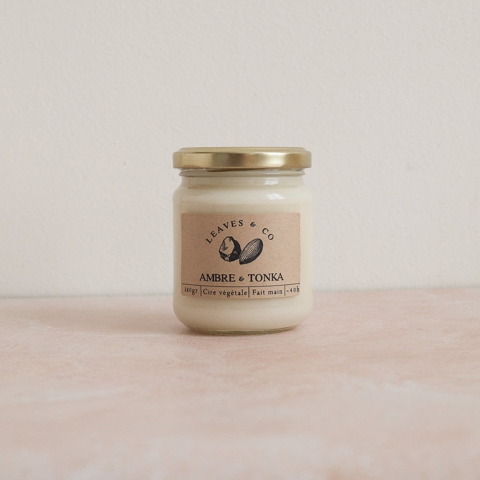 Bougie de saison Ambre et Tonka