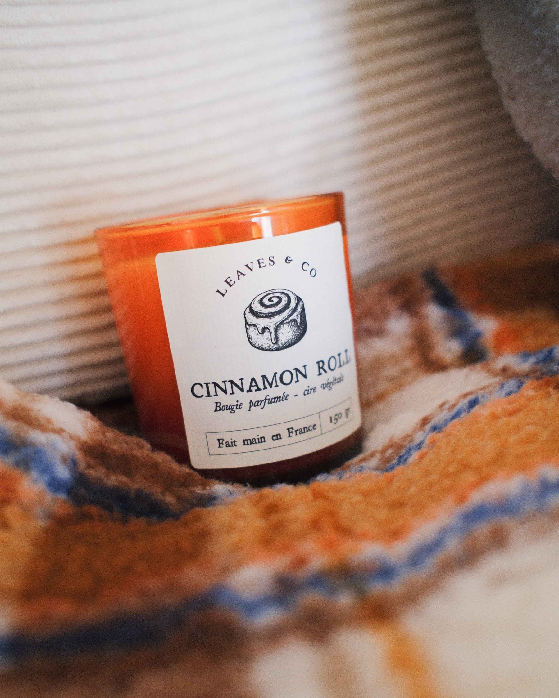 Bougie Edition Automne - Cinnamon Roll - Pièce - Leaves & co