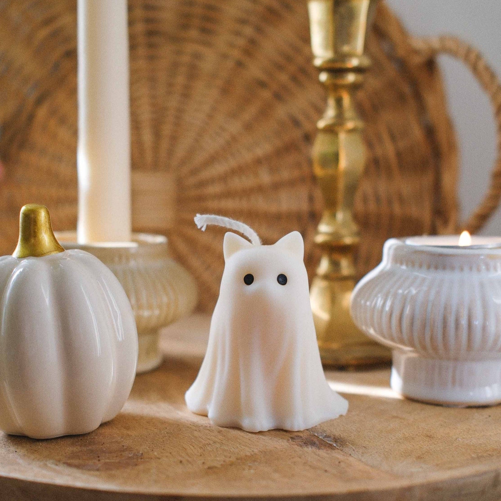 Bougie décorative Chat Fantôme